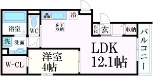 ディアコート住吉本町の物件間取画像